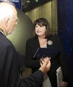Rektor Lauritz B. Holm-Nielsen overrakte Aarhus Deklarationen til EU-kommissær Máire Geoghegan-Quinn under det netop afholdte ESOF2012 i Dublin.