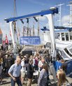 Forskningsskibet Aurora ved kaj til Folkemødet på Bornholm